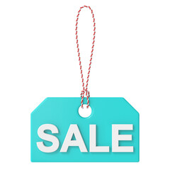 Sale tag. Sale label. 3D tag.