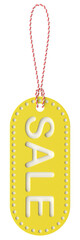 Sale tag. Sale label. 3D tag.