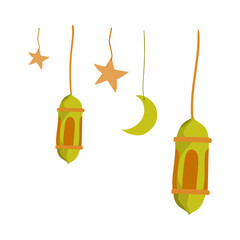 islamic ramadan doodle decoration