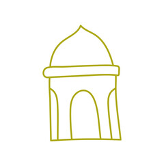 islamic ramadan doodle decoration