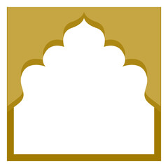 islamic window border frame mosque background