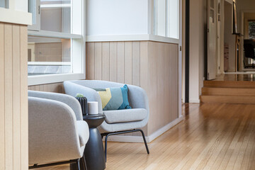 living room with furniture