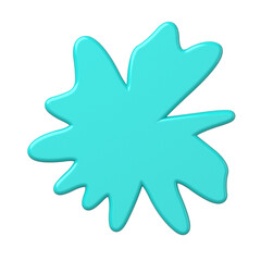 3D blob shape. 3D textarea.