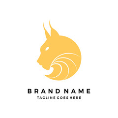 Lynx head logo design vector © nurazizahku94