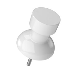 3D pin. Push pin. 3D element.