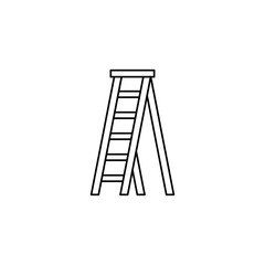 Multi task Ladder icon in line style icon, isolated on white background