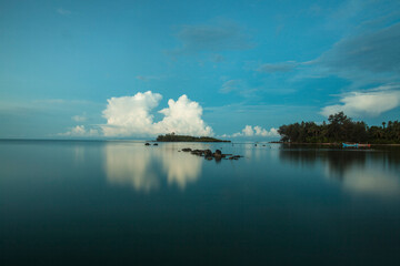 calm beach atmosphere