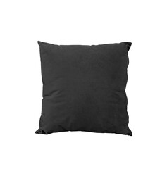 Black pillow on a white background