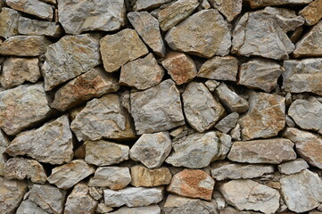 Rustikale Steinmauer auf Mallorca