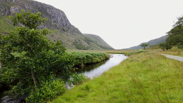 River and Lough Veagh in Glenveagh National Park, County Donegal - Republic of Ireland