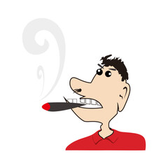 picture of smoking and stupid people