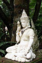 Ancient statue in Temple of Thailand