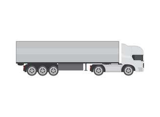 truck trailer cargo mockup