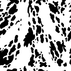 Animal background. Cow Hide, Holstein cattle texture. Mammals Fur. Print skin. Predator Camouflage. Printable Vector illustration.