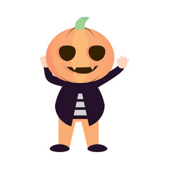halloween pumpkin character