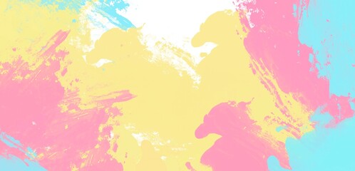 Shades of yellow pink blue bright white art background