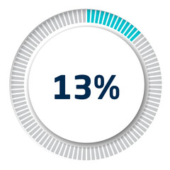 Set of circle percentage diagrams for infographics, 3D design