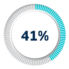 Set of circle percentage diagrams for infographics, 3D design