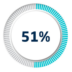 Set of circle percentage diagrams for infographics, 3D design