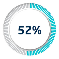 Set of circle percentage diagrams for infographics, 3D design