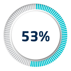 Set of circle percentage diagrams for infographics, 3D design