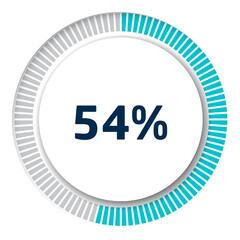 Set of circle percentage diagrams for infographics, 3D design