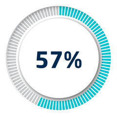 Set of circle percentage diagrams for infographics, 3D design