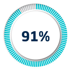 Set of circle percentage diagrams for infographics, 3D design