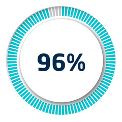 Set of circle percentage diagrams for infographics, 3D design