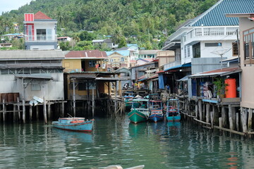 Indonesia Anambas Islands - Terempa Harbor area on Siantan Isla
