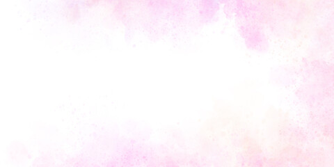 Fototapeta na wymiar 春を感じる優しいピンクの水彩背景　白線なし