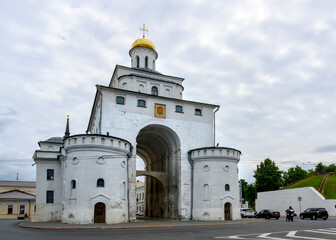 Golden Gate, a monument of ancient Russian architecture, built in 1164 in Vladimir, Russia