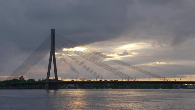 Vansu bridge, Riga, Latvia