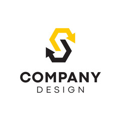 Company logo template, modern business style