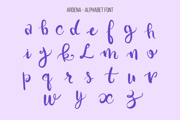 Ardena - Alphabet Font