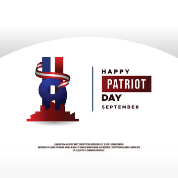 Happy Patriot Day Image Vector