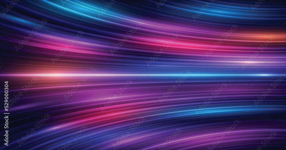 Wall mural modern abstract high-speed motion effect. futuristic dynamic motion technology. motion pattern for b