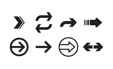 Arrows set. Arrow pictogram icon collection.