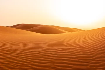 Foto op Aluminium Warm oranje Beautyful Sahara desert at Morrocco