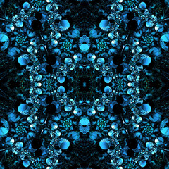 Abstract seamless image of the collapse of the universe