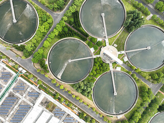 sewage treatment plant in the city