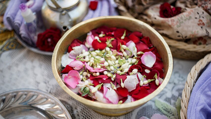roses and jasmine for the Siraman Ceremony