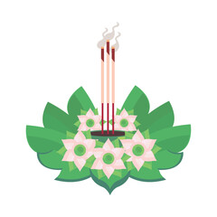 loy krathong incense sticks