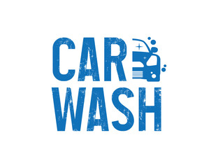 Car wash logo illustration
