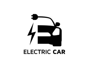 Electric car logo symbol illustration