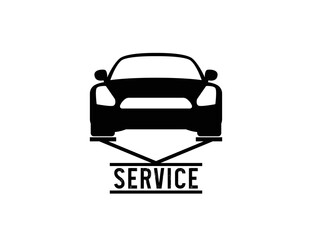 Obraz premium Car service logo design illustration