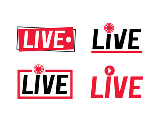 Live streaming broadcast logo icon design