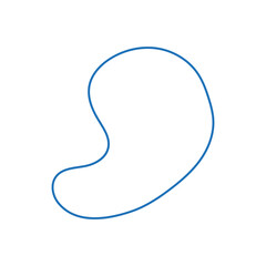 abstract modern line blob shape