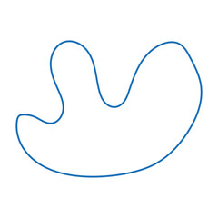abstract modern line blob shape