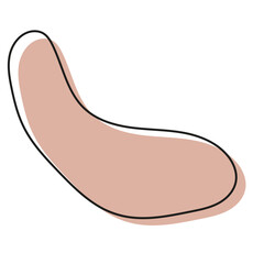 abstract modern blob shape background